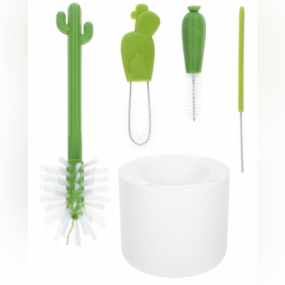 NEW Cacti Bottle Brush Cleaning Set Bottle Cleaner Straw Nipples Baby